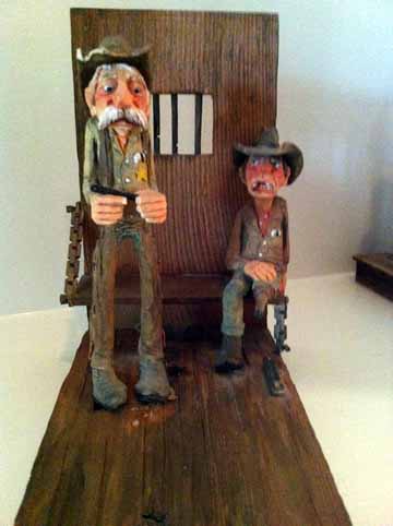 The Jail - Sheriff and One Legged Cowboy 